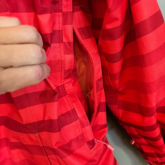 Mountain Hardwear Dry.Q Thermal Ski Jacket Women M Red Striped Insulated Snow - Picture 4 of 10